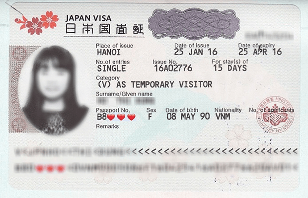 xin visa du lịch Nhật Bản