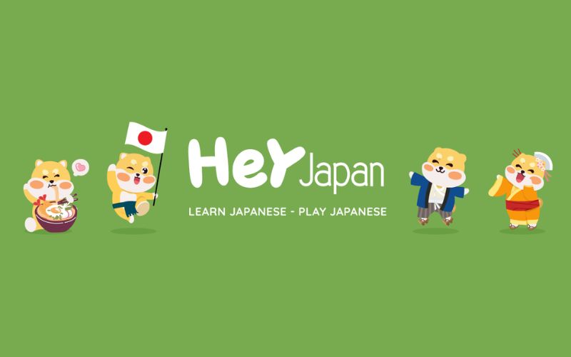 Phần mềm học tiếng Nhật miễn phí Hey Japan