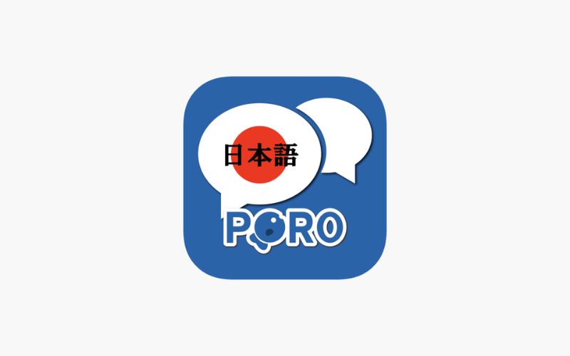 Phần mềm học tiếng Nhật miễn phí Poro Nihongo
